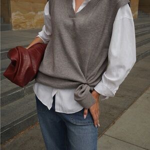 Gray Women's Sweater Vest